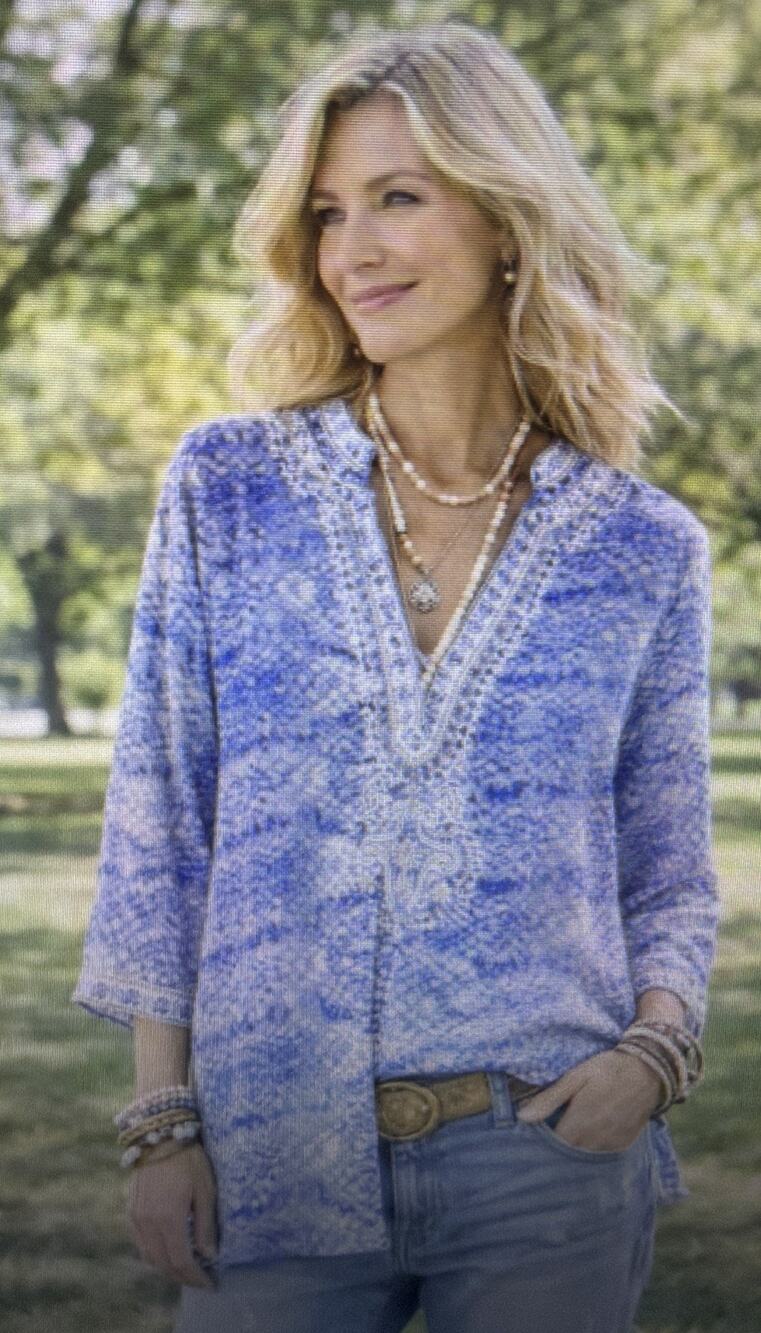 Boston Proper women's small Embellished Tunic beaded bohemian embroidered hippie